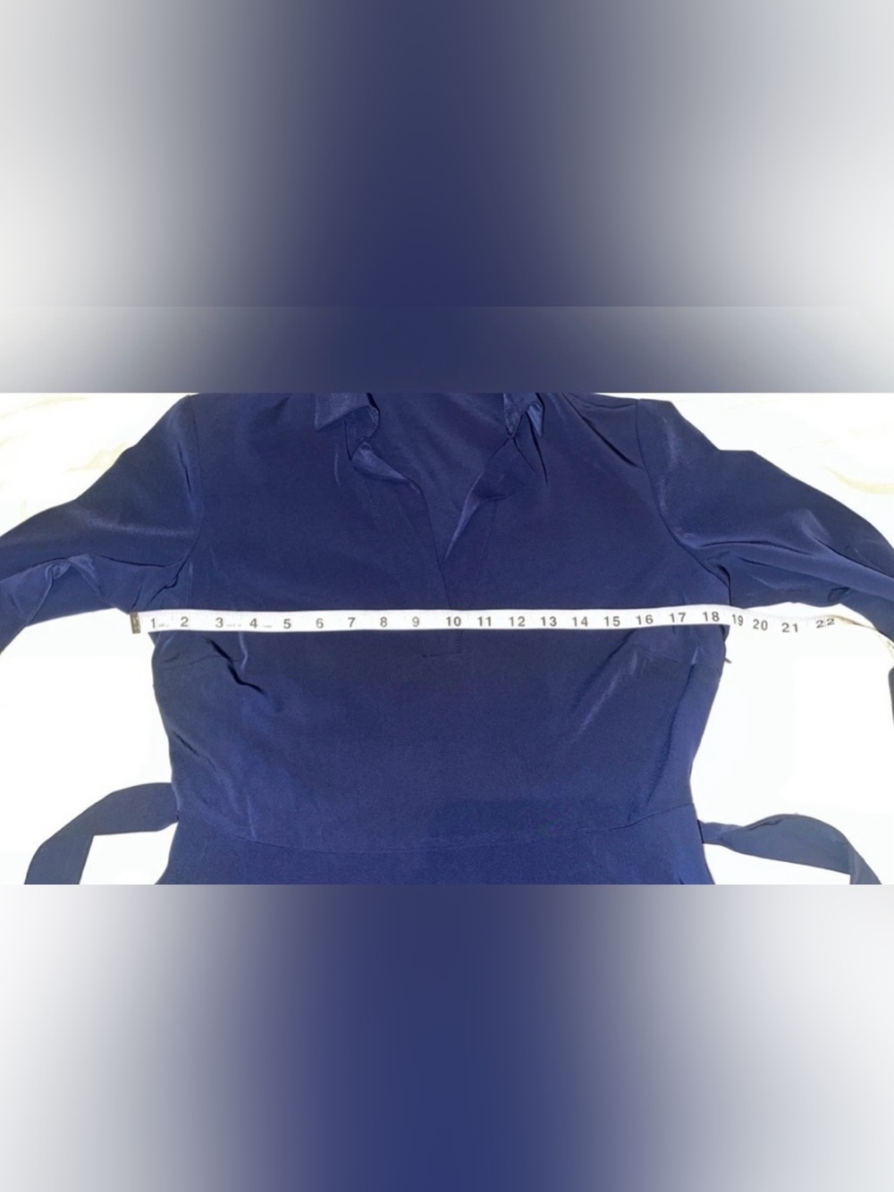 Spense Navy Blue Belted Shirt Dress Size Small NWT Career Work Dress - Picture 12 of 12